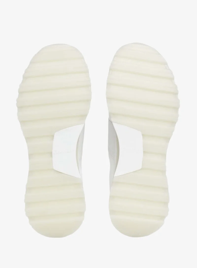 Calvin Klein White Mesh Slip-On Chunky Runner Sock Trainers for Women | Best Price UAE